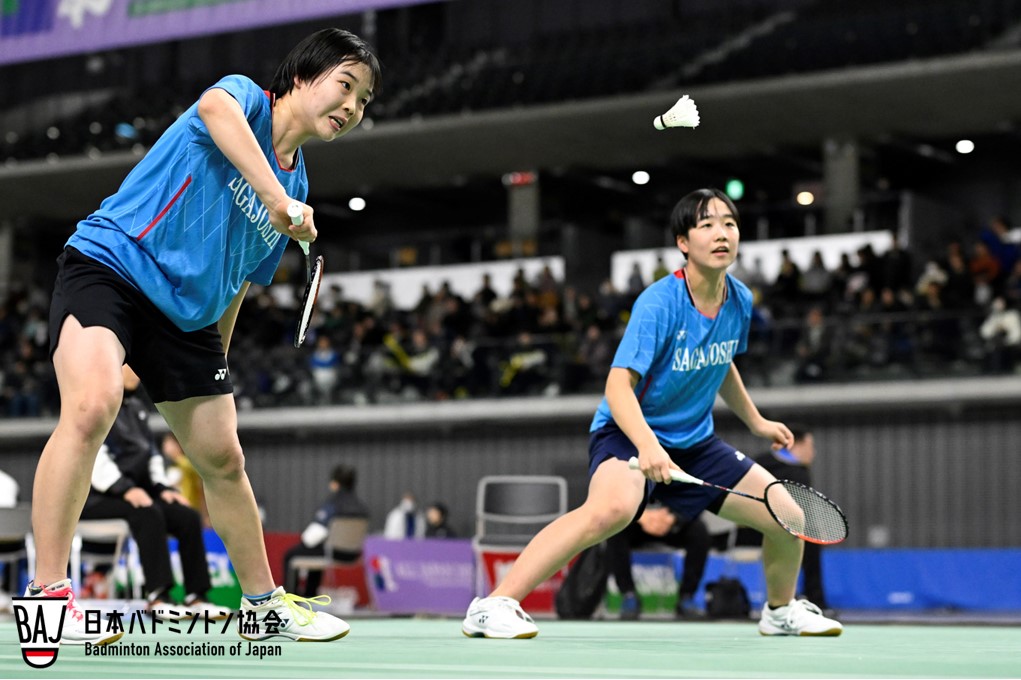 髙田 亜美（左）／永渕 友梨華（佐賀女子高校3年／2年）