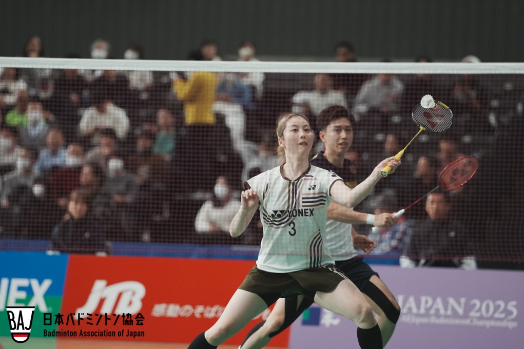 霜上 雄一（奥）／保原 彩夏（日立情報通信エンジニアリング／ヨネックス）